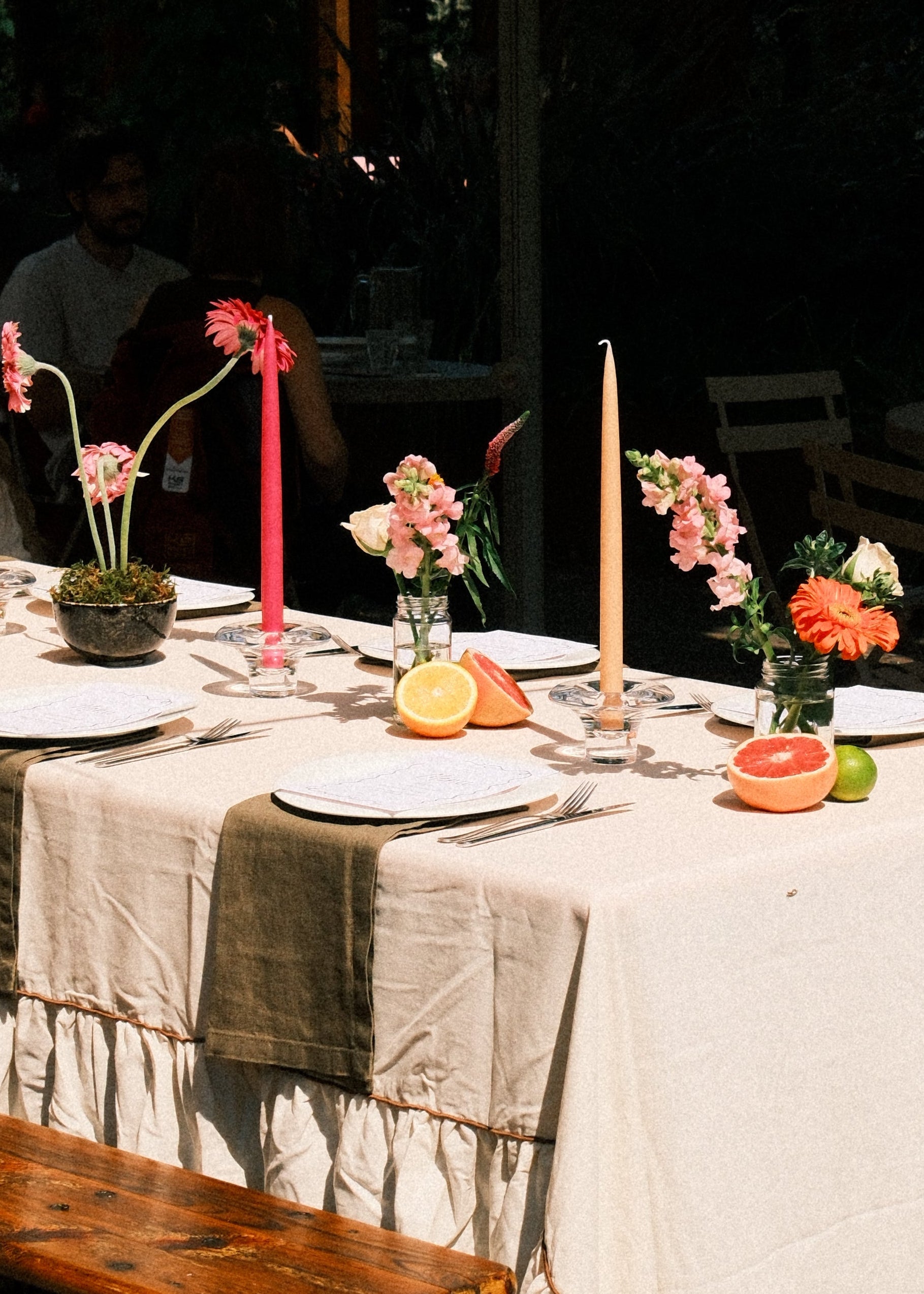 Dinerkaars Peach 35 cm Set van 2