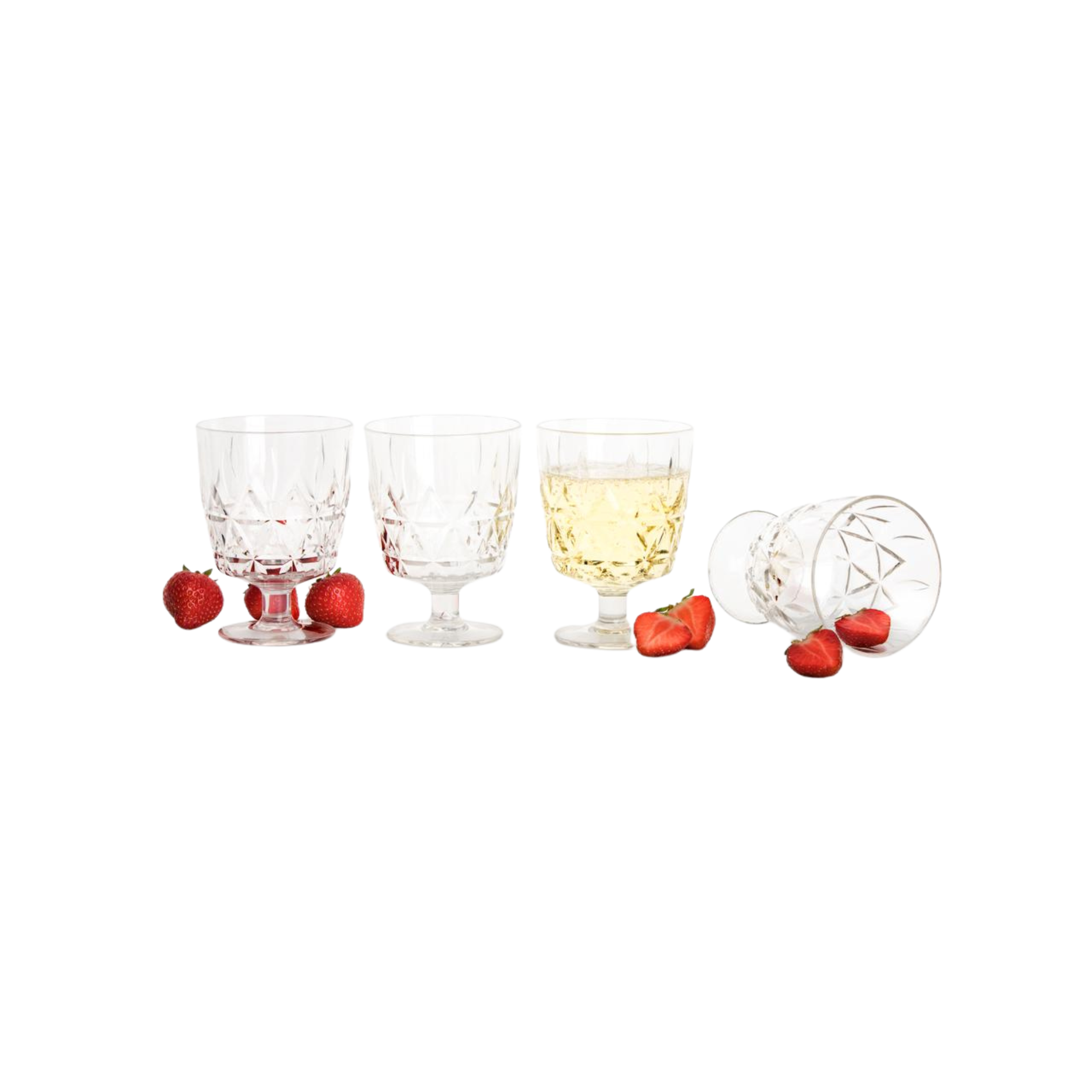 Picknick Glazen Set van 4