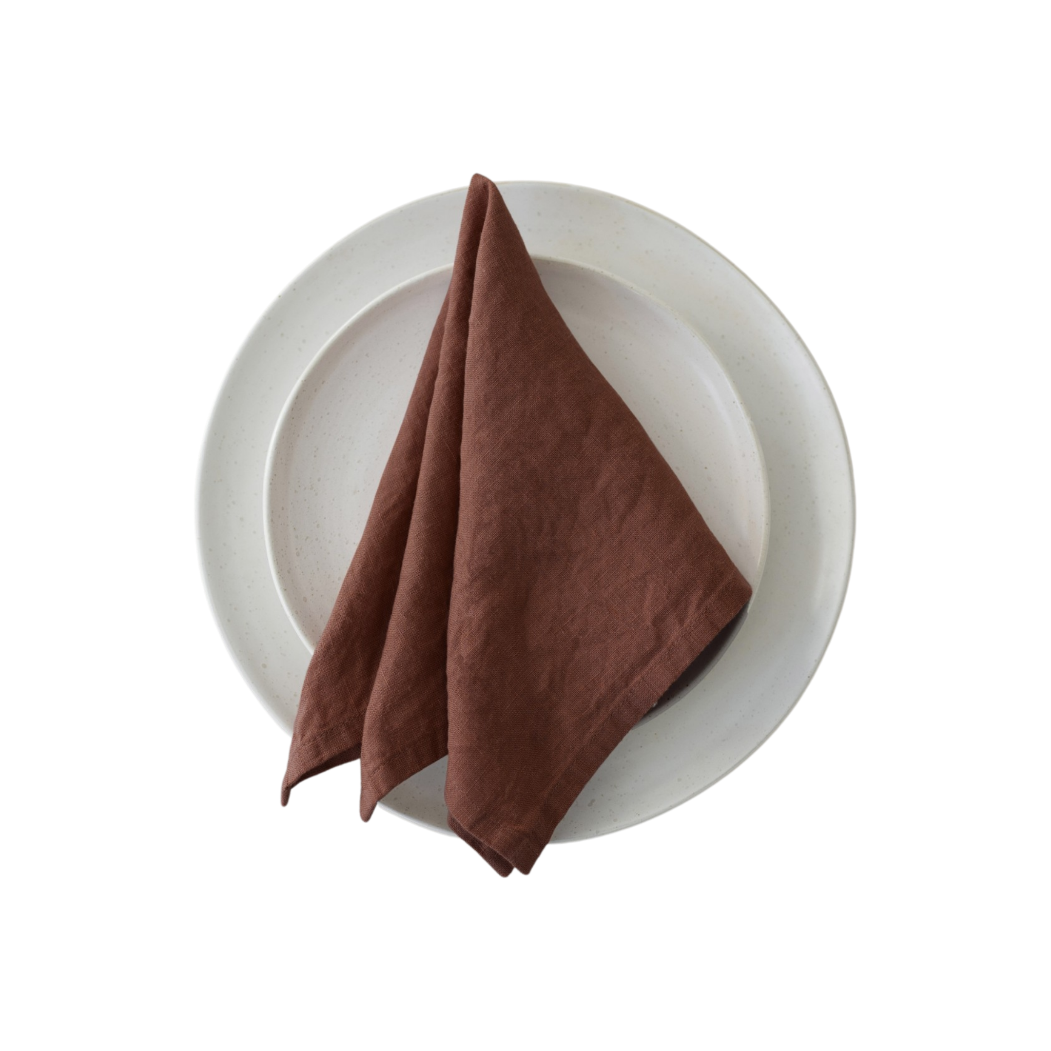 Donkerbruine linnen servet van Linen Tales