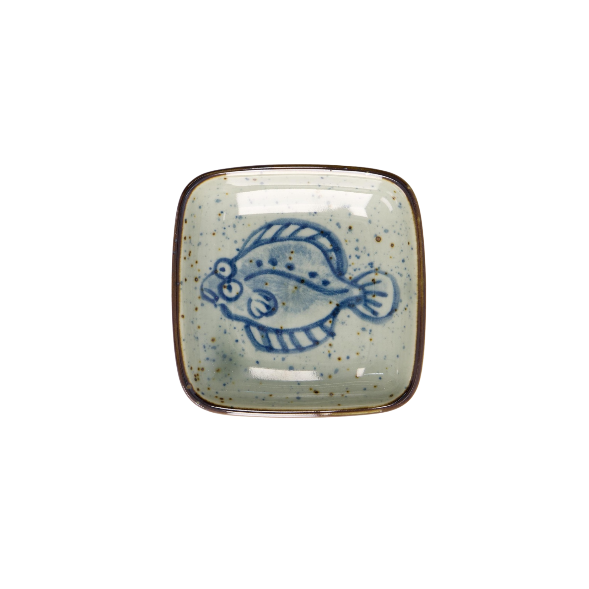 Porseleinen schaaltje met flounder fish print van Tokyo Design Studio.